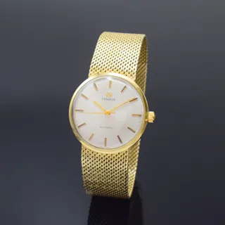 Tissot 14k yellow gold Silver