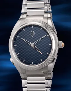 Parmigiani Fleurier Tonda PF GMT Rattrapante PFC905-1020001-100182 Stainless steel Blue