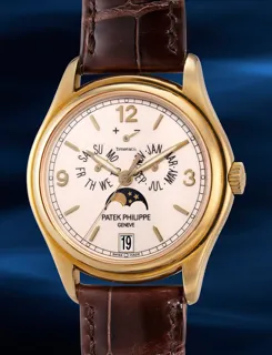 Patek Philippe Annual Calendar 5146J-001 Yellow gold Beige