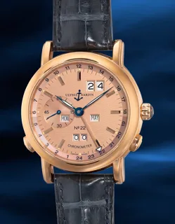 Ulysse Nardin GMT +/- Perpetual 322-88 Rose gold Pink