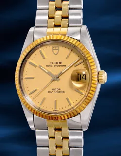 Tudor Prince Oysterdate 74033 Stainless steel and 18k yellow gold Champagne