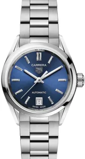 TAG Heuer Carrera Calibre 9 Automatic Ladies wbn2411.ba0621 Stainless steel Blue