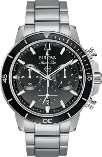 Bulova Marine Star 96B272 Stainless steel Black