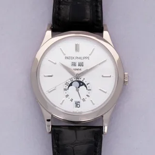 Patek Philippe Annual Calendar 5396G 18k white gold Silver