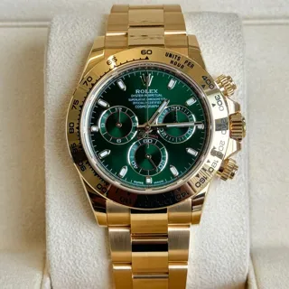 Rolex Daytona 116508-0013 Yellow gold Green