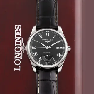 Longines Master Collection L2.908.4.51.7 Stainless steel Black