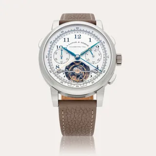 A. Lange & Söhne Tourbillon 702.025F Platinum Silver