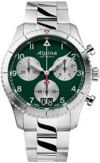 Alpina Startimer AL-372GRS4S26B Stainless steel Green