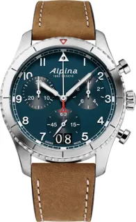 Alpina Startimer AL-372NW4S26 Stainless steel Blue