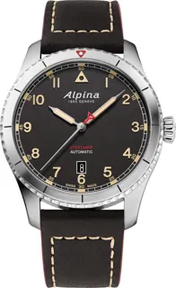 Alpina Startimer AL-525BBG4S26 Stainless steel Black