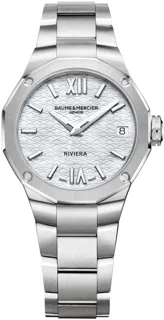 Baume & Mercier Riviera Ladies M0A10729 Stainless steel White MOP