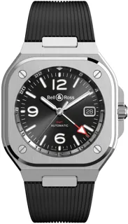 Bell & Ross BR05G BR05G-BL-ST/SRB 41mm Stainless steel Black