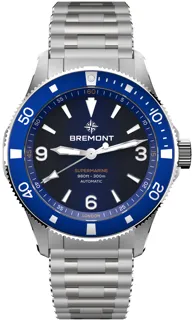 Bremont Supermarine SM40-ND-SS-BL-B Stainless steel Blue