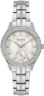 Bulova Crystal 96L291 Stainless steel White