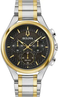 Bulova Curv Mens 98A301 Stainless steel Black