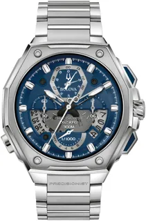 Bulova Precisionist 96B349 Stainless steel Blue