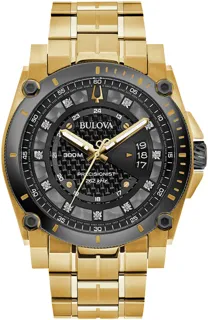 Bulova Precisionist 98D156 Yellow gold and PVD Black