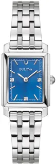 Bulova Diamond 96P245 Stainless steel blue mother-of-pearl