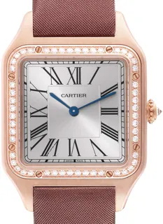 Cartier Santos Dumont WJSA0018 Rose gold Silver