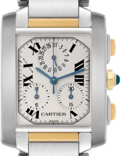 Cartier Tank Française W51004Q4 Stainless steel and 18k yellow gold Silver