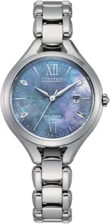 Citizen Super Titanium Diamond Eco Drive Ladies EW2560-86X Titanium White