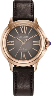 Citizen L Ceci EM1163-09X Rose Gold PVD Brown