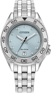 Citizen Diamond Ladies FE6161-54L Stainless steel Blue