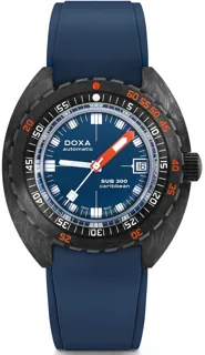 Doxa SUB 300 822.70.201.32 Carbon fiber Blue