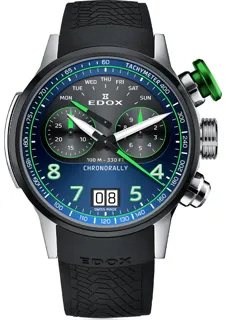 Edox Chronorally 38003 TINV BUNV Titanium Blue