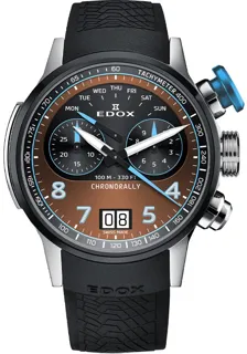 Edox Chronorally 38003 TINBU BRNBU Titanium Brown