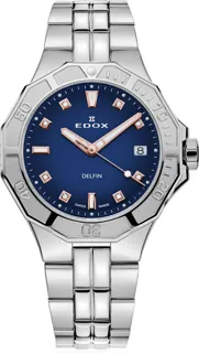 Edox Delfin 53020 3M BUDDR Stainless steel Blue