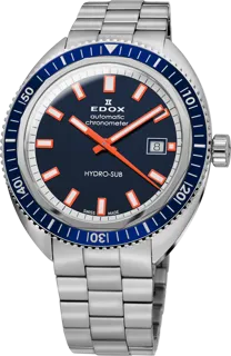 Edox Hydro Sub 80128 3BUM BUIO Stainless steel Blue