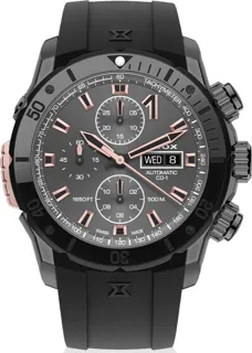 Edox CO-1 Automatic Chrono 01128-37GNRCA-GNR PVD Gray