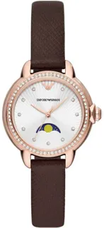 Emporio Armani AR11568 32mm Rose Gold PVD Silver