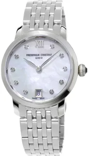 Frédérique Constant Slimline FC-220MPWD1S26B Stainless steel White