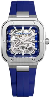 Herbelin Cap Camarat Square Automatic Skeleton Limited Edition 1646SQ115CBC Stainless steel Blue