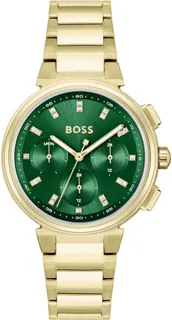 Hugo Boss One Ladies 1502679 Yellow gold and PVD Green