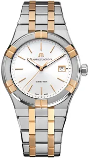 Maurice Lacroix Aikon Quartz AI1108-PVP02-130-1 Rose gold and Stainless steel Gray