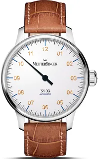 MeisterSinger N° 03 AM901G Stainless steel White