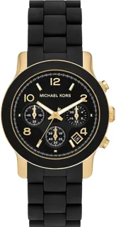 Michael Kors Runway Oversized Ladies MK7385 Yellow gold and PVD Black