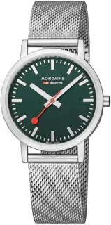 Mondaine Classic A660.30314.60SBJ 36mm Stainless steel Green