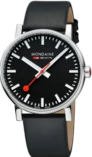 Mondaine Evo2 Black MSE.43120.LB Stainless steel Black