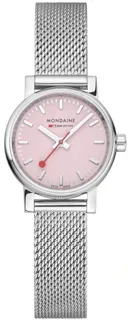 Mondaine Evo2 Sunrise MSE.26130.SM 26mm Stainless steel Pink