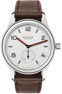 NOMOS Club 701.1 Stainless steel White