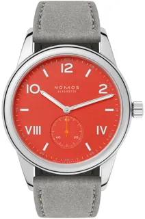 NOMOS Club Campus 723 Stainless steel Red