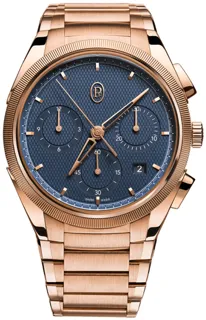 Parmigiani Fleurier Tonda PF Chronograph PFC915-2020001-200182 42mm Rose gold Blue