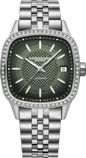 Raymond Weil Freelancer 2490-STS-52051. Stainless steel Green