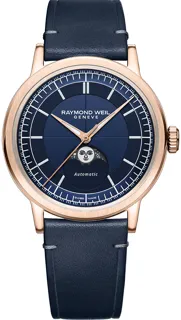 Raymond Weil Millesime 2945-PC5-50001 Rose gold Blue