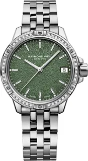 Raymond Weil Tango Green Frost Diamond 5960-STS-52061 Stainless steel Green