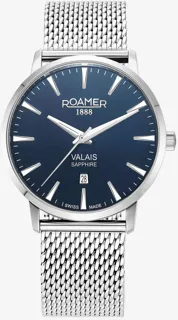 Roamer Valais Blue Gents 988833 41 45 05 Stainless steel Blue